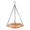 Sunnydaze Decor Copper Hand-Hammered Hanging Bird Bath or Bird Feeder with Chain by Sunnydaze